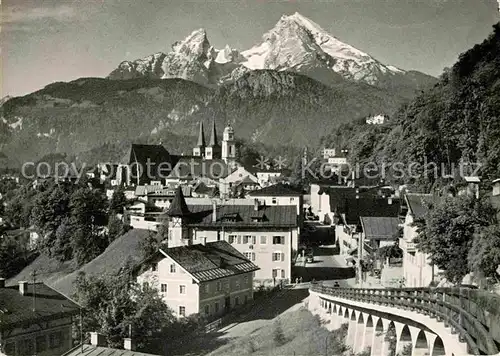 AK / Ansichtskarte Berchtesgaden mit Watzmann Kat. Berchtesgaden