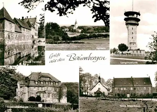 AK / Ansichtskarte Nottuln Schloss Twickel Langinusturm Jugendherberge Haus Meermann Kat. Nottuln