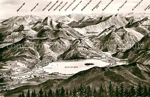 AK / Ansichtskarte Schliersee Panorama  Kat. Schliersee