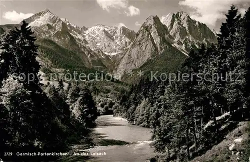 AK / Ansichtskarte Garmisch Partenkirchen An der Loisbach Kat. Garmisch Partenkirchen