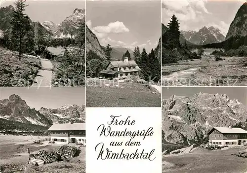 AK / Ansichtskarte Wimbachtal Teilansicht Gasthof Panorama  Kat. Berchtesgaden