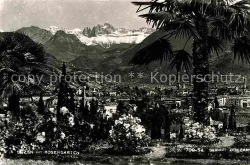 AK / Ansichtskarte Bozen Suedtirol mit Rosengarten Kat. Bozen Suedtirol