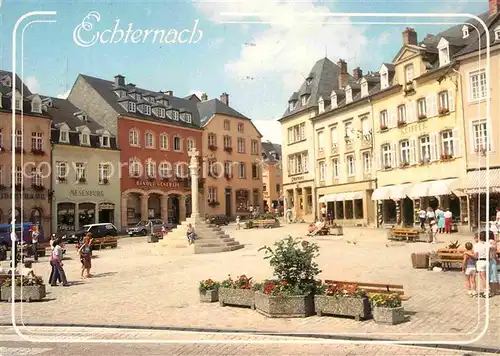 AK / Ansichtskarte Echternach Place du marche avec Croix de Justice Kat. Luxemburg