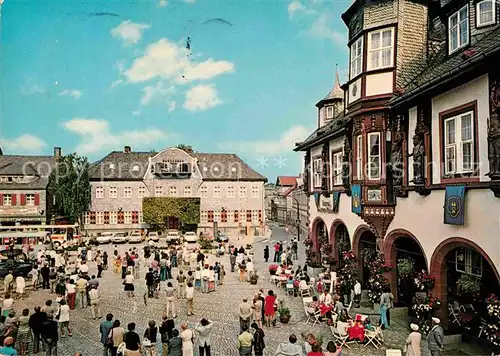 AK / Ansichtskarte Goslar Marktplatz mit Hotel Kaiserworth Kat. Goslar