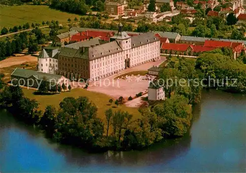 AK / Ansichtskarte Schleswig Schlei Fliegeraufnahme mit Schloss Gottorf und Burgsee Kat. Erfde