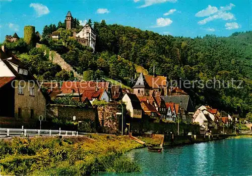 AK / Ansichtskarte Hirschhorn Neckar mit Schloss Kat. Hirschhorn (Neckar)