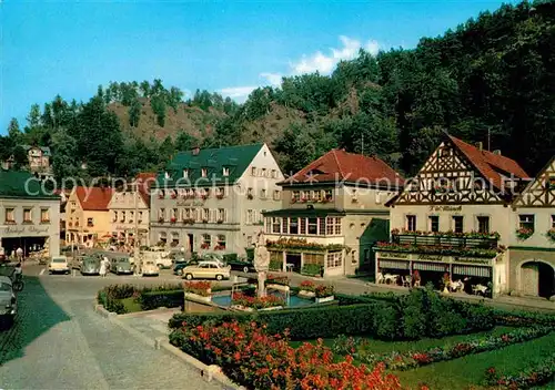 AK / Ansichtskarte Bad Berneck Marktplatz Kat. Bad Berneck Fichtelgebirge