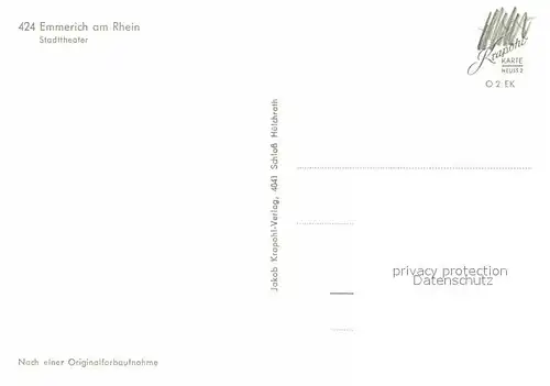 AK / Ansichtskarte Emmerich Rhein Stadttheater Kat. Emmerich am Rhein