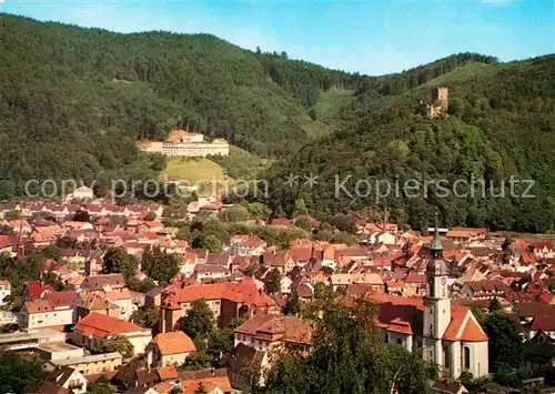 AK / Ansichtskarte Waldkirch Breisgau mit Kastelburg und Bruder Klaus Krankenhaus Kat. Waldkirch