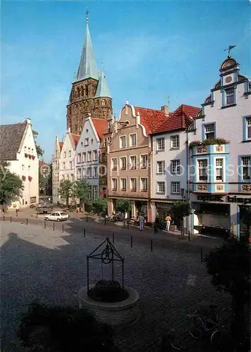 AK / Ansichtskarte Warendorf Marktplatz Kirchturm Kat. Warendorf