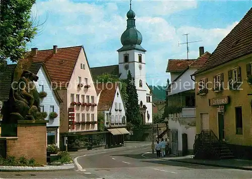 AK / Ansichtskarte Dahn Dorfmotiv mit Kirche Kat. Dahn