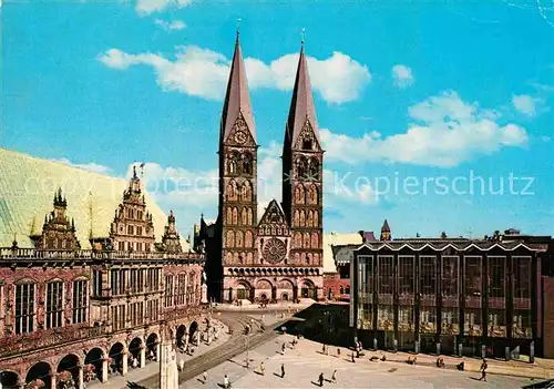 AK / Ansichtskarte Bremen Rathaus Dom und Haus der Buergerschaft Kat. Bremen