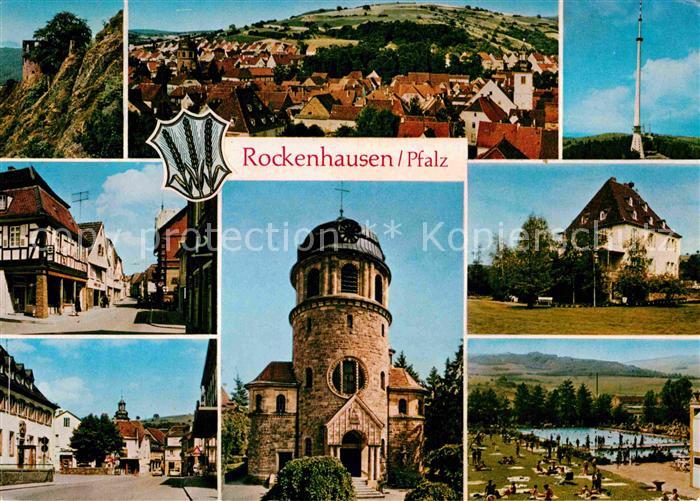 Rockenhausen Rathaus Schwimmbad Marktplatz Kat. Rockenhausen Nr