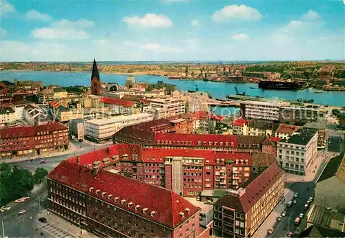 AK / Ansichtskarte Kiel Blick auf Stadt und Hafen Kat. Kiel