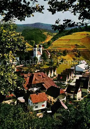 AK / Ansichtskarte Schapbach Teilansicht mit Kirche Kat. Bad Rippoldsau Schapbach