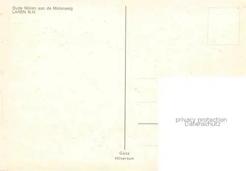AK / Ansichtskarte Laren Netherlands Oude Molen aan de Molenweg Kat. Laren