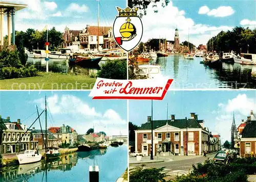 AK / Ansichtskarte Lemmer Hafen Ortspartie Kat. Lemmer