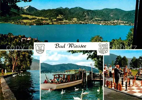 AK / Ansichtskarte Bad Wiessee Tegensee Kurpromenade Schach Kurpark Kat. Bad Wiessee