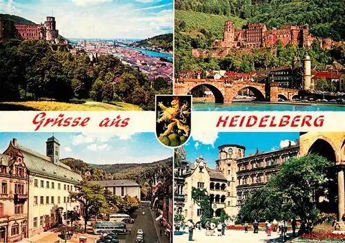 AK / Ansichtskarte Heidelberg Neckar Schloss Stadt Bruecke Universitaet  Kat. Heidelberg