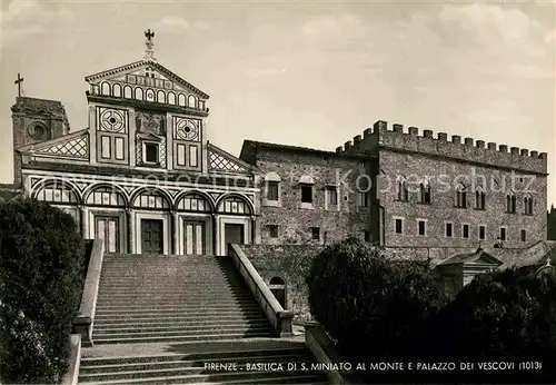 AK / Ansichtskarte Firenze Toscana Basilica Di S. Miniato al Monte e Palazzo dei Vescovi Kat. Firenze