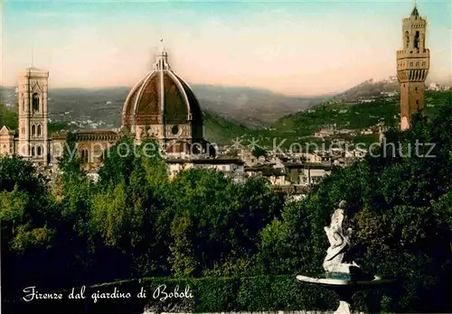 AK / Ansichtskarte Firenze Toscana dal giardino di Boboli Kat. Firenze