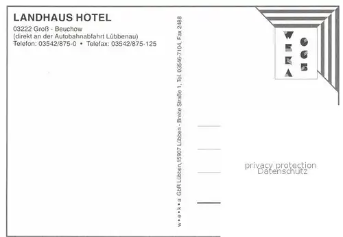 AK / Ansichtskarte Gross Beuchow Landhaus Hotel Kat. Luebbenau