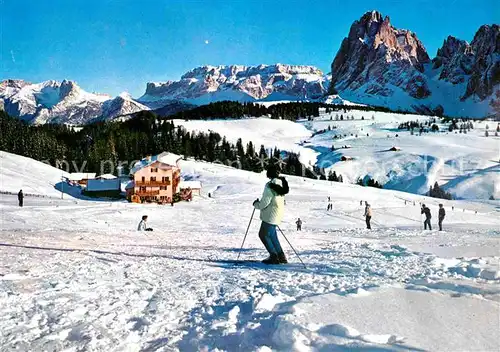 AK / Ansichtskarte Alpe di Siusi Gruppo Sella Skigebiet Kat. Seiser Alm Dolomiten