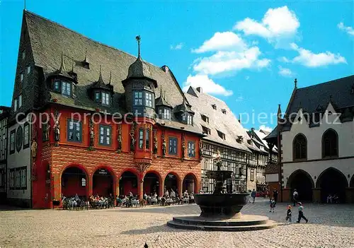 AK / Ansichtskarte Goslar Marktplatz mit Hotel Kaiserworth Kat. Goslar