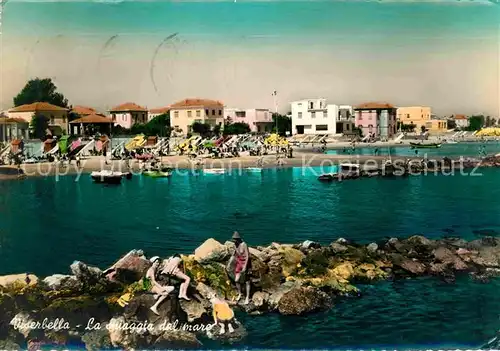 AK / Ansichtskarte Viserbella di Rimini La spiaggia dal mare Kat. Rimini