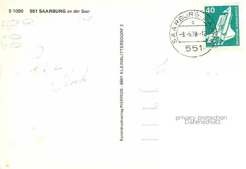 AK / Ansichtskarte Saarburg Saar Teilansicht Kat. Saarburg