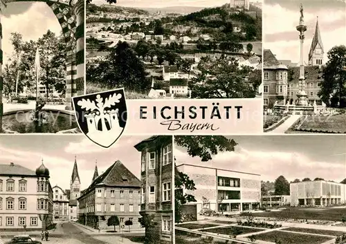 AK / Ansichtskarte Eichstaett Oberbayern Panorama Teilansichten Kat. Eichstaett
