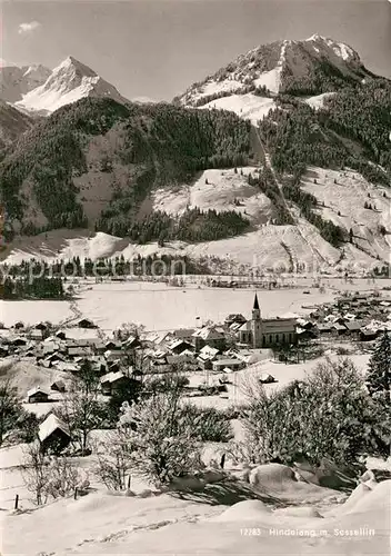 AK / Ansichtskarte Hindelang mit Rotspitze und Imbergerhorn und Hornlift Kat. Bad Hindelang