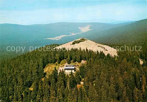 AK / Ansichtskarte Lusen Bayerischer Wald Schutzhaus Blick nach Tschechien