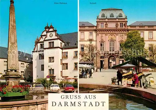 AK / Ansichtskarte Darmstadt Altes Rathaus Schloss Kat. Darmstadt