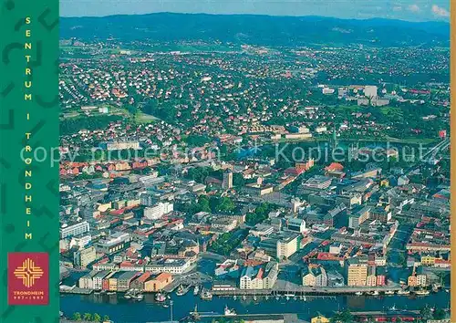 AK / Ansichtskarte Trondheim Sentrum sett fra fly Kat. Trondheim