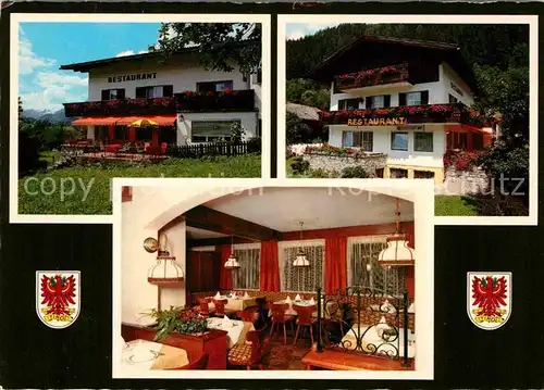 AK / Ansichtskarte Matrei Osttirol Restaurant Pension Malham Gaststube Terrasse Kat. Matrei in Osttirol