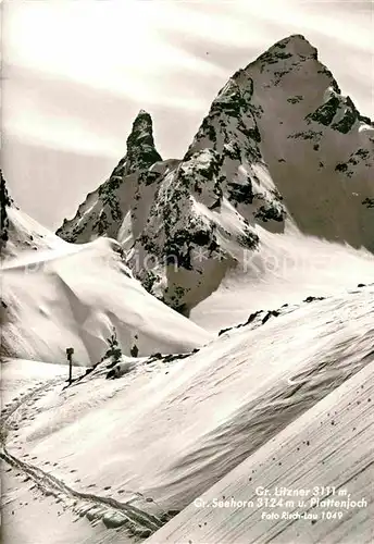 AK / Ansichtskarte Silvretta Gr Litzner Gr Seehorn und Plattenjoch Kat. Silvretta