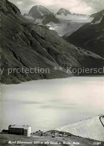 AK / Ansichtskarte Silvretta Hotel Silvrettasee mit Gr und Kl Piz Buin Kat. Silvretta