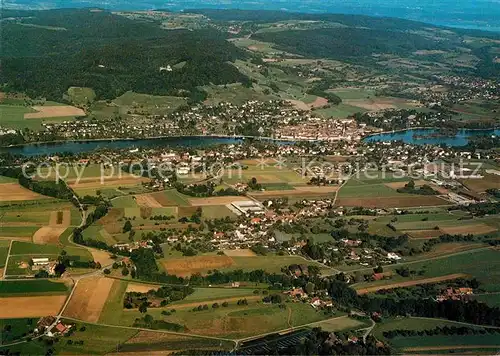 AK / Ansichtskarte Kaltenbach Steckborn Fliegeraufnahme mit Stein am Rhein Kat. Kaltenbach
