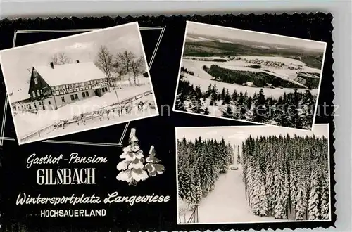 AK / Ansichtskarte Langewiese Gasthof Pension Gilsbach Kat. Winterberg