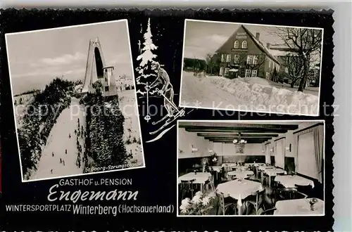 AK / Ansichtskarte Winterberg Hochsauerland Gasthof Pension Engemann Kat. Winterberg