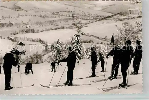 AK / Ansichtskarte Zueschen Sauerland Winter Skigebiet Hamberg Kat. Winterberg