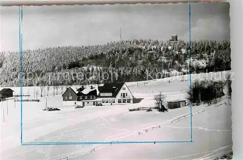 AK / Ansichtskarte Lenneplaetze Gasthof Wiesemann Winteraufnahme Kat. Winterberg