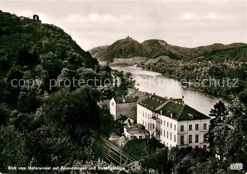 AK / Ansichtskarte Bad Godesberg Rhein Blick vom Malerwinkel Rolandsbogen Siebengebirge