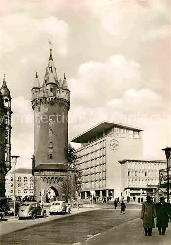 AK / Ansichtskarte Frankfurt Main Eschenheimer Turm und Bayer Haus Kat. Frankfurt am Main