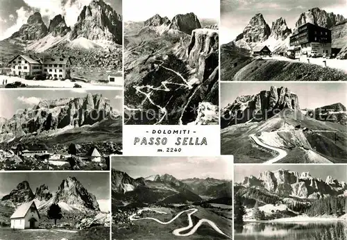 AK / Ansichtskarte Dolomiti Passo Sella Teilansichten Kat. Italien