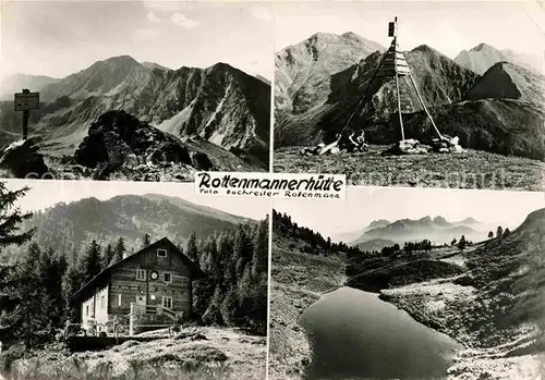 AK / Ansichtskarte Rottenmann Steiermark Rottenmannerhuette Berghaus Alpenpanorama Bergsee Kat. Rottenmann