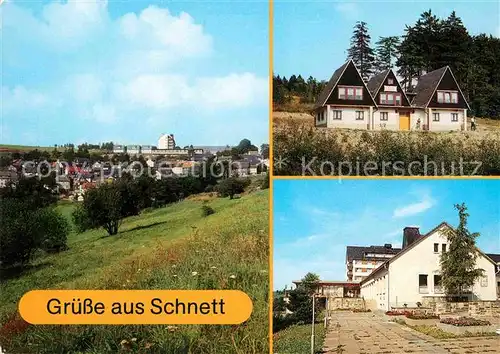 AK / Ansichtskarte Schnett Teilansicht Schnetter Waldschenke Kulturhaus Kat. Masserberg Thueringer Wald