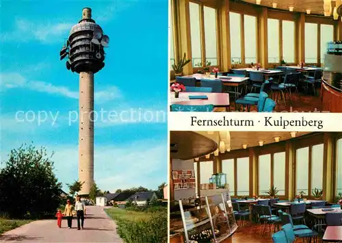 AK / Ansichtskarte Kulpenberg Fernsehturm Gaststaette Kat. Bad Frankenhausen