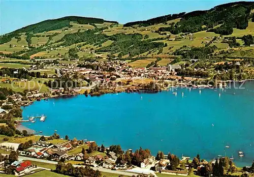 AK / Ansichtskarte Mondsee Salzkammergut Fliegeraufnahme Kat. Mondsee